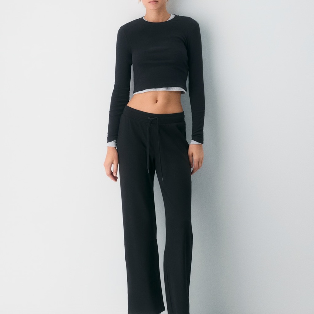 Aritzia HomeStretch Rib Kickback Pants